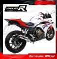 CBR 500 R EXHAUST Honda Muffler Auspuff Sportauspuff Silencer Echappement Silencieux Scarico Scarichi Escape Wydech Tłumik GP 1 2016 - 2019 Dominator 2