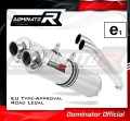 DL 1000 V-STROM Exhaust SUZUKI Homologated EC Type approval  Street legal Approval Certificate Muffler Auspuff Sportauspuff Silencer Echappement Silencieux Scarico Scarichi Escape Wydech Tłumik ROUND 2002 - 2012 Dominator