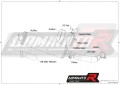 exhaust muffler DOMINATOR homologated road legal OVAL fits to VERSYS 1000 2019  2024 6