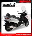wydech tłumik DOMINATOR Okrągły pasujący do motocykla Piaggio MP3 500 2008 - 2022 3