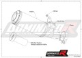 exhaust muffler DOMINATOR homologated road legal GP fits to MT10 RN45 2016  2020 6