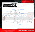 exhaust muffler DOMINATOR GP BLACK fits to Yamaha FZ8 FAZER 2010  2016