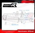 wydech tłumik DOMINATOR Homologowany HP1 pasujący do motocykla FZ 8 N / FZ8 S FAZER 2010 - 2016 6