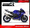 YZF R1 1000 RN65 EXHAUST DECAT EX Yamaha Muffler Auspuff Sportauspuff Silencer Echappement Silencieux Scarico Scarichi Escape DE-CAT Wydech Tłumik Carbon End Cap HP1 2020 - 2021 DOMINATOR 3