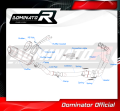 kompletny układ wydechowy z tłumikiem DOMINATOR Full System HP5 CZARNY pasujący do motocykla Yamaha MT 09 2021 - 2023