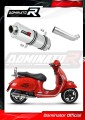 wydech tłumik DOMINATOR Owalny pasujący do motocykla Piaggio Vespa GTS 125 2007 - 2012