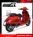 exhaust muffler DOMINATOR ROUND fits to Piaggio Vespa GTS 125 2007  2012 3