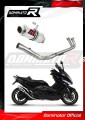 complete exhaust system with muffler DOMINATOR Full System GP1 fits to Yamaha TMAX 500 2008  2011