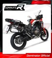 kompletny układ wydechowy z tłumikiem DOMINATOR Full System P7 CZARNY pasujący do motocykla Honda CRF 1000L Africa Twin 2016 - 2019