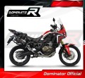 kompletny układ wydechowy z tłumikiem DOMINATOR Full System P7 CZARNY pasujący do motocykla Honda CRF 1000L Africa Twin 2016 - 2019 2