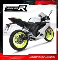 Yamaha YZF R125 2019 -2021 Full  Exhaust System  Muffler Auspuff Sportauspuff Silencer Echappement Silencieux Scarico Scarichi Escape Collector Manifold Wydech Tłumik  GP DOMINATOR 2