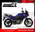 exhaust muffler DOMINATOR homologated road legal OVAL fits to DL 650 VSTROM 2004  2006 4