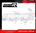 kompletny układ wydechowy z tłumikiem DOMINATOR Full System HP3 CZARNY pasujący do motocykla Yamaha MT 09 2021 - 2023 5