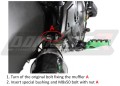 complete exhaust system with muffler DOMINATOR Full System HP1 BLACK fits to Kawasaki VERSYS 650 2015  2020 3
