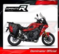 complete exhaust system with muffler DOMINATOR Full System HP6 BLACK fits to Yamaha Tracer 9 / GT 2021  2023 5