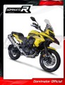 complete exhaust system with muffler DOMINATOR Full System titanium HP7 fits to Benelli TRK 502 X 2022  2023 3