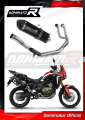 complete exhaust system with muffler DOMINATOR Full System HP7 BLACK fits to Honda CRF 1000L Africa Twin 2016  2019 3