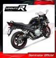 exhaust muffler DOMINATOR GP1 BLACK fits to Suzuki GSXF 650 2007  2016 3