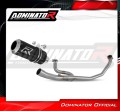 Honda VTR 250 2009 - 2015 Motorcycle Dominator Exhaust Full system Collector Manifold Muffler Pot d'échappement Marmitta Escape GP BLACK 1