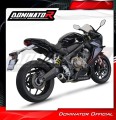 kompletny układ wydechowy z tłumikiem DOMINATOR Full System GP CZARNY pasujący do motocykla Honda CB 650 R 2019 - 2023