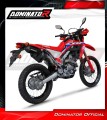 complete exhaust system with muffler DOMINATOR Full System MX2 BLACK fits to Honda CRF 300L / Rally 2021  2023 3