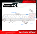 kompletny układ wydechowy z tłumikiem DOMINATOR Full System HP3 pasujący do motocykla Yamaha XSR 900 2022 - 2023 2