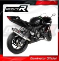 exhaust muffler DOMINATOR homologated road legal ROUND fits to Kawasaki ZX6R 636 2009  2020 3