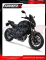 kompletny układ wydechowy z tłumikiem DOMINATOR Full System HP8 CZARNY pasujący do motocykla Yamaha MT 07 2021 - 2024 5