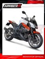 complete exhaust system with muffler DOMINATOR Full System HP1 BLACK fits to Kawasaki Z1000 2017  2020 5