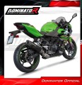 complete exhaust system with muffler DOMINATOR Full System HP8 BLACK fits to Kawasaki NINJA 400 2018  2022 3