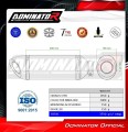 kompletny układ wydechowy z tłumikiem DOMINATOR Full System HP8 CZARNY pasujący do motocykla Kawasaki NINJA 400 2018 - 2022 6