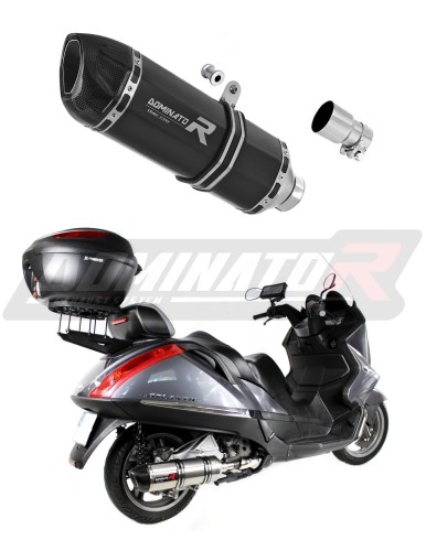 exhaust muffler DOMINATOR HP1 BLACK fits to Aprilia Atlantic 500 Sprint  3