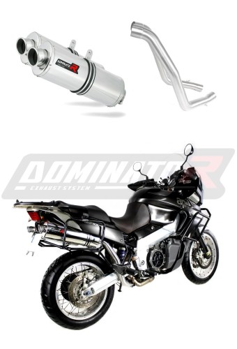 exhaust muffler DOMINATOR OV fits to Aprilia ETV 1000 Caponord 2001  2004 5