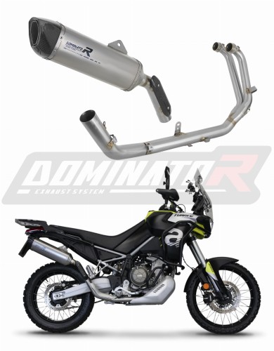 Aprilia Tuareg 660 2021 - 2022 EXHAUST Collector Manifold Full System Muffler Auspuff Sportauspuff Silencer Echappement Silencieux Scarico Scarichi Escape Wydech Tłumik HP6 Titanium Dominator Exhaust System x