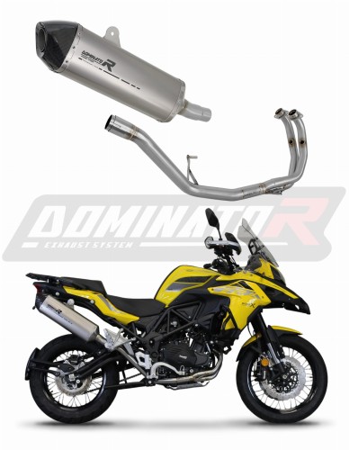 Benelli TRK 502 X 2018 - 2021 EXHAUST Muffler Auspuff Sportauspuff Silencer Echappement Silencieux Scarico Scarichi Escape Wydech Tłumik HP7 Titanium Dominator Exhaust System x