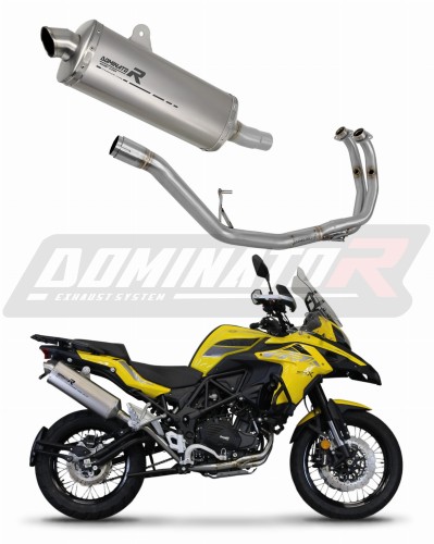 kompletny układ wydechowy z tłumikiem DOMINATOR Full System Tytanowy P7 pasujący do motocykla Benelli TRK 502 X 2022 - 2023 5