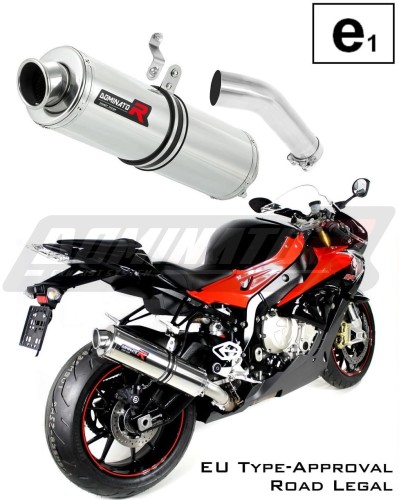exhaust muffler DOMINATOR homologated road legal ROUND fits to S1000RR 2015  2016 5