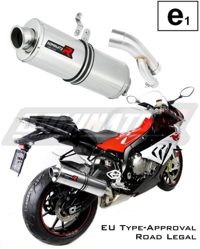 S1000RR Exhaust BMW Homologated EC Type approval  Street legal Approval Certificate Muffler Auspuff Sportauspuff Silencer Echappement Silencieux Scarico Scarichi Escape Wydech Tłumik OVAL 2017 - 2018 Dominator x