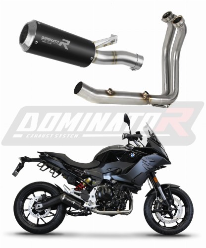 BMW F900XR 2020 - 2022 EXHAUST Full System Muffler Auspuff Sportauspuff Silencer Echappement Silencieux Scarico Scarichi Escape Wydech Tłumik GP BLACK DOMINATOR x