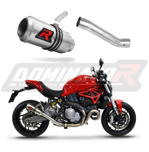 Monster 821 EXHAUST Ducati Muffler Auspuff Sportauspuff Silencer Echappement Silencieux Scarico Scarichi Escape Wydech Tłumik GP 2018 - 2021 Dominator x