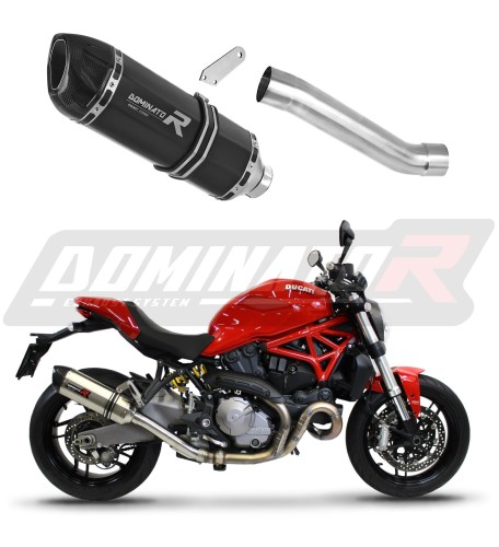 wydech tłumik DOMINATOR HP1 CZARNY pasujący do motocykla Ducati MONSTER 821 2018 - 2021 3