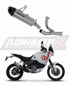 Ducati Desert X 2022 - 2023 Exhaust System Collector Silencer Titanium HP8 + dB killer