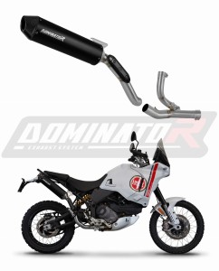 Ducati Desert X 2022 - 2023 Exhaust System Collector Silencer MX2 BLACK + dB killer