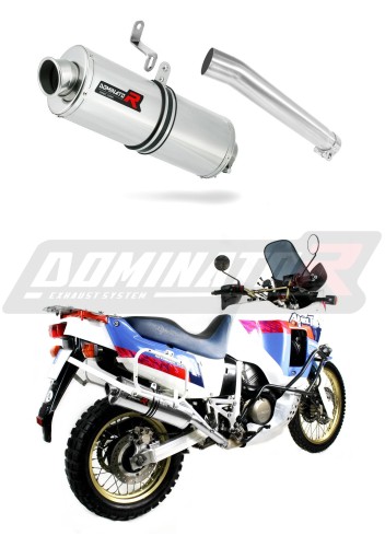 exhaust muffler DOMINATOR OV fits to Honda XRV 750 AFRICA TWIN RD04 1990  1992 6