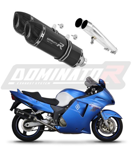exhaust muffler DOMINATOR HP1 BLACK fits to Honda CBR 1100 XX 1996  2006 6