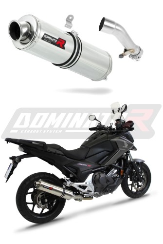 NC 700 750 X EXHAUST Honda Muffler Auspuff Sportauspuff Silencer Echappement Silencieux Scarico Scarichi Escape Wydech Tłumik ROUND 2012 - 2020 Dominator x