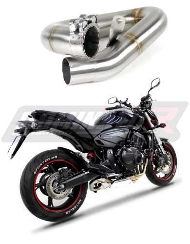 decat mid muffler DOMINATOR Mid Pipe fits to CB 600F HORNET PC41 2007  2013 11