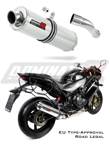 CBR 600 F Exhaust HONDA Homologated EC Type approval  Street legal Approval Certificate Muffler Auspuff Sportauspuff Silencer Echappement Silencieux Scarico Scarichi Escape Wydech Tłumik ROUND 2011 - 2015 Dominator x