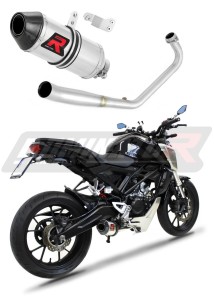 Honda CB 125 R 2018 - 2020 Full Exhaust System Collector Silencer HP3 + dB killer medium