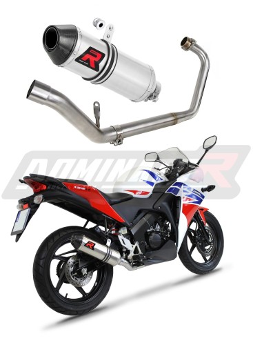 complete exhaust system with muffler DOMINATOR Full System HP3 fits to Honda CBR 125 R 2011  2018 6